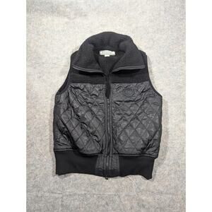 Onitsuka Tiger 2XL Black Sherpa Puffer Collared Vest Streetwear